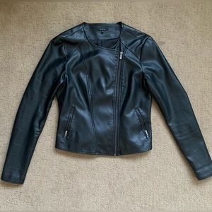 RW&CO Faux-Leather Jacket (Size Small)